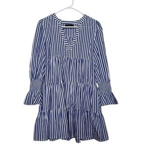 Pomander Place Blue and White Kenzo Dress Size Medium